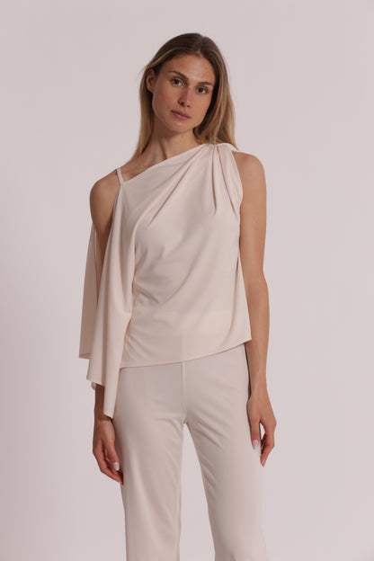 BLUSA CON SPALLA SCESA