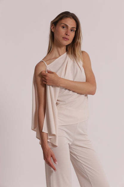 BLUSA CON SPALLA SCESA