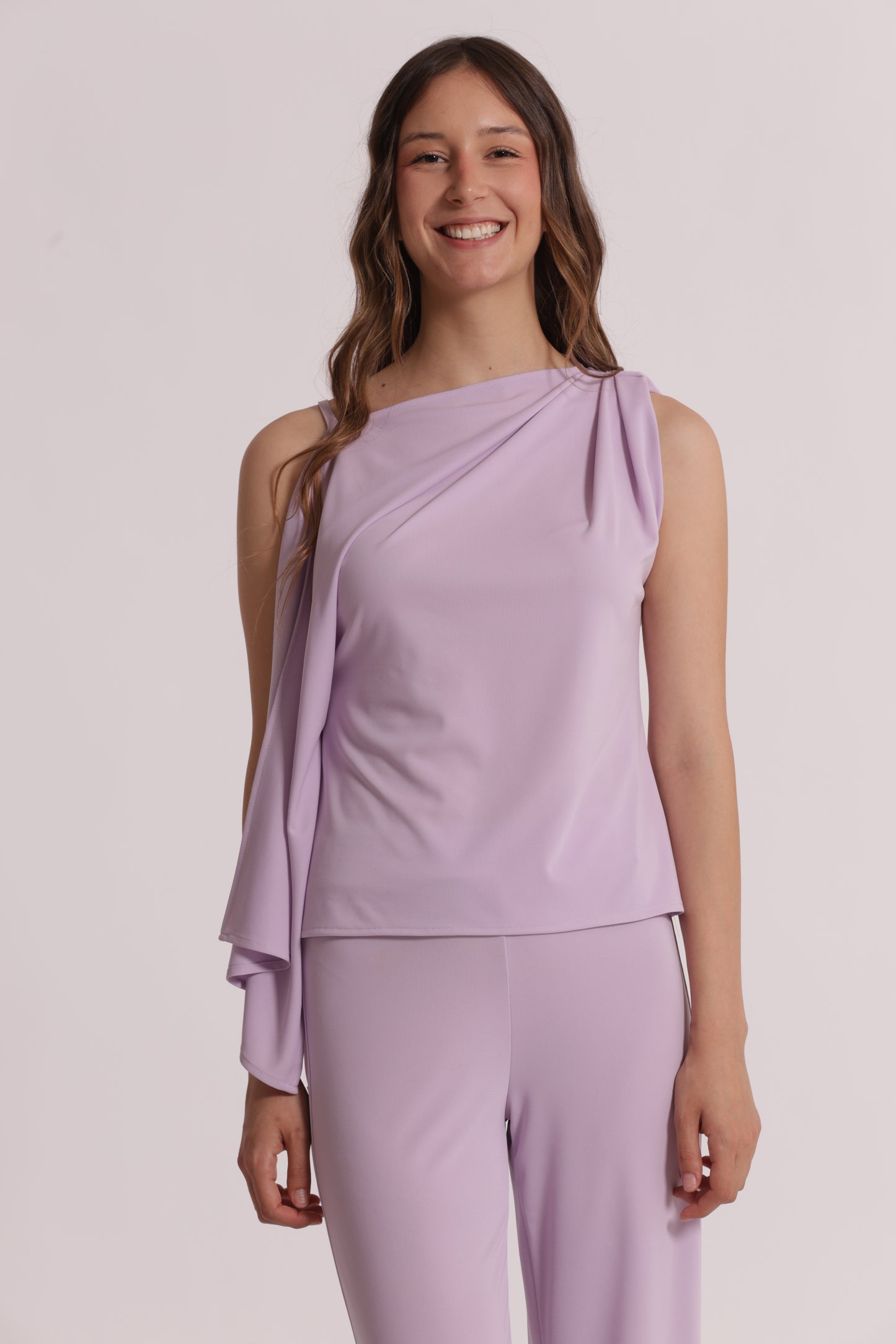 BLUSA CON SPALLA SCESA