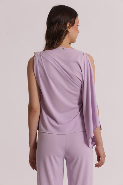 BLUSA CON SPALLA SCESA