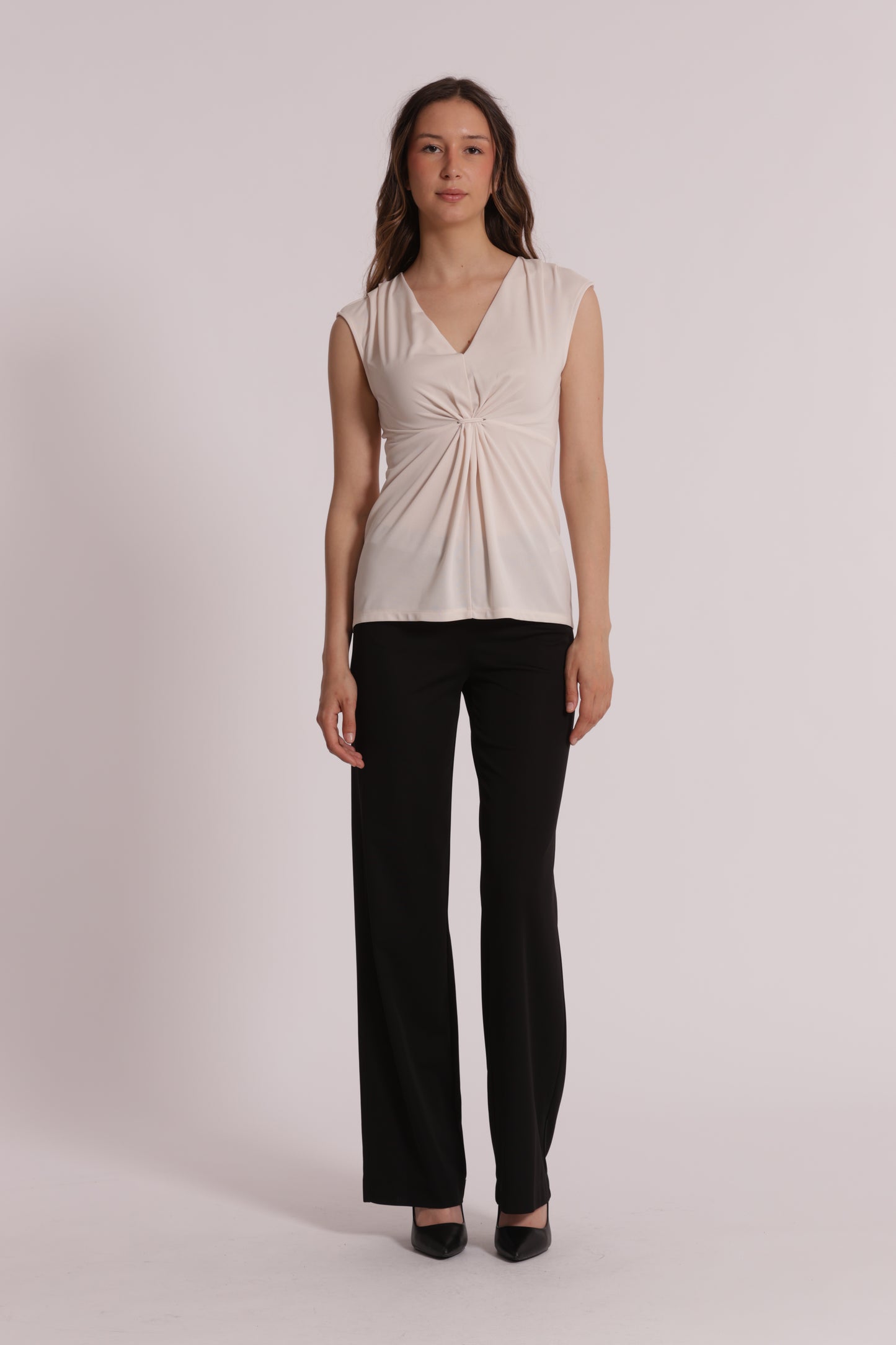 PANTALONE PALAZZO CON ELASTICO IN VITA