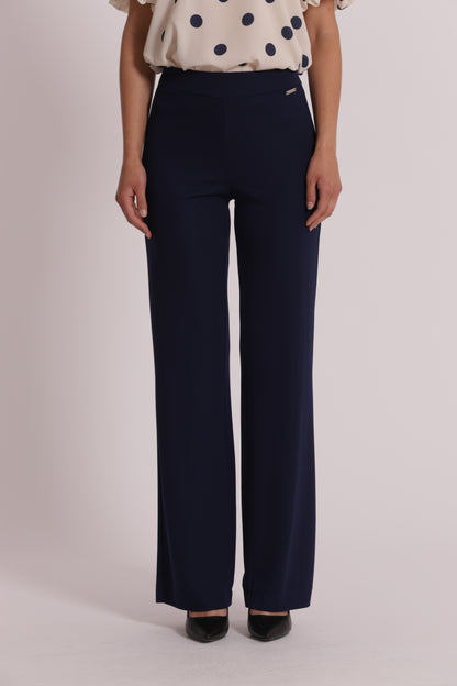 PANTALONE PALAZZO CON ELASTICO IN VITA
