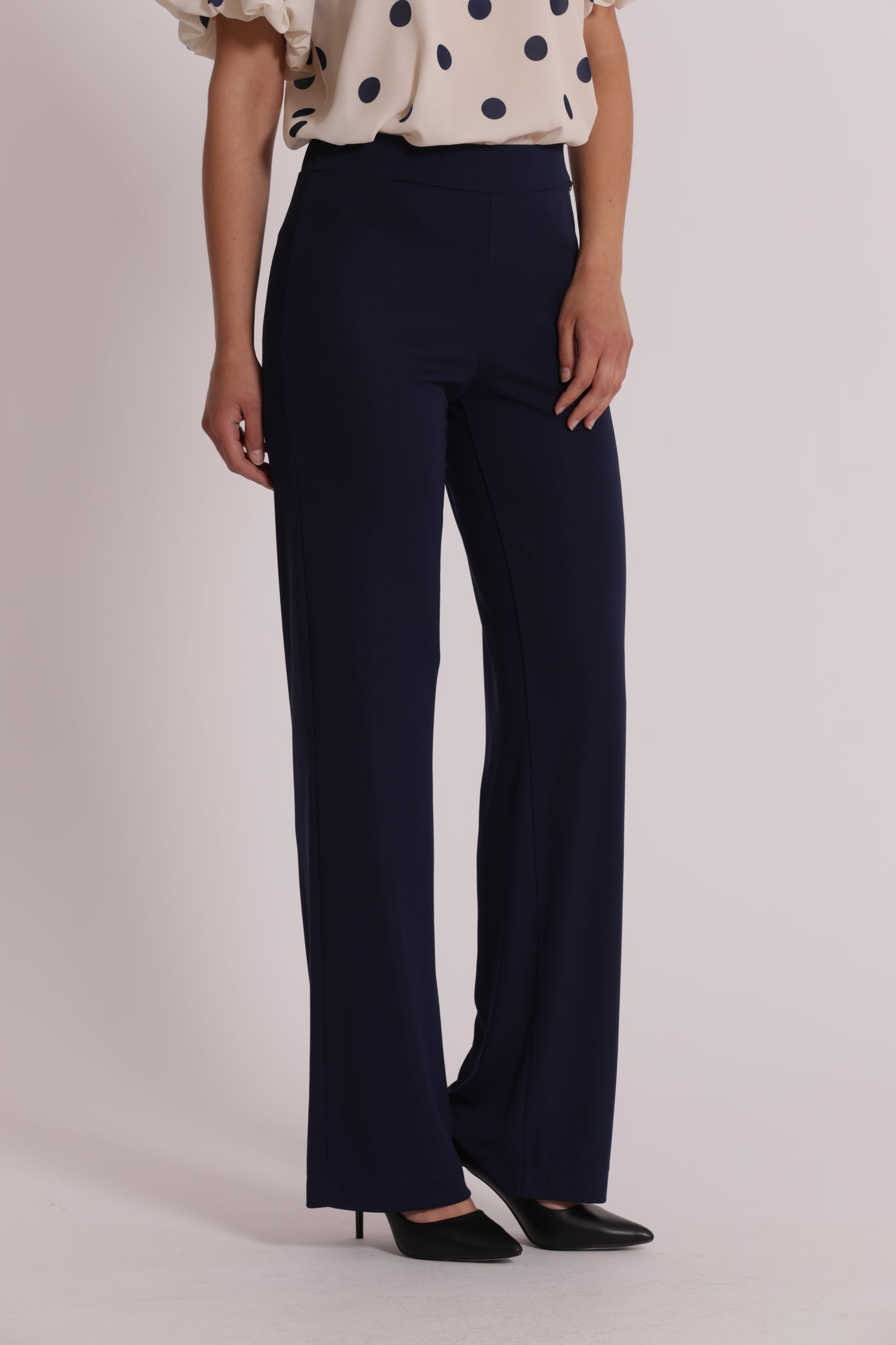 PANTALONE PALAZZO CON ELASTICO IN VITA