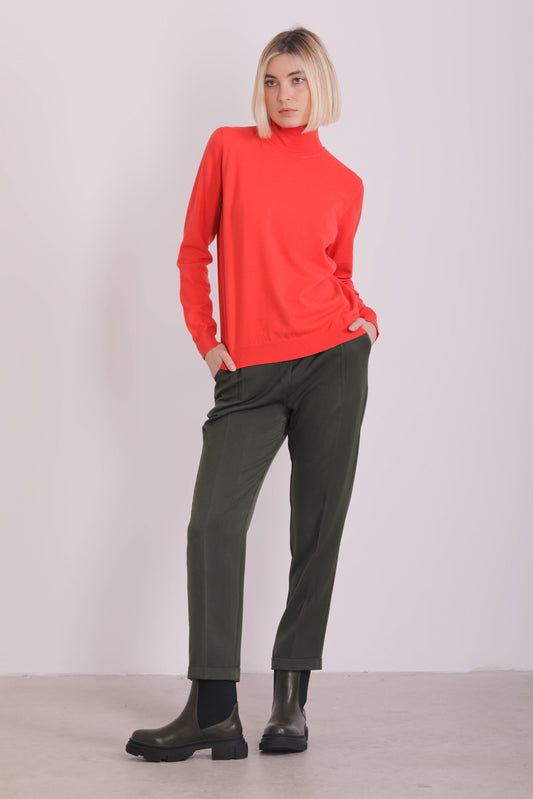 PANTALONE JOGGER CON ELASTICO DIETRO IN POLYVISCOSA