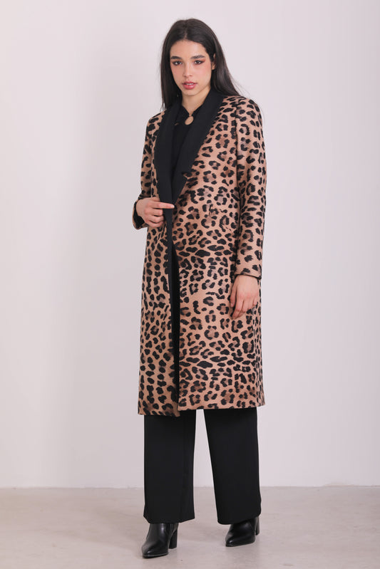 CAPPOTTO LUNGO FANTASIA LEOPARDATA