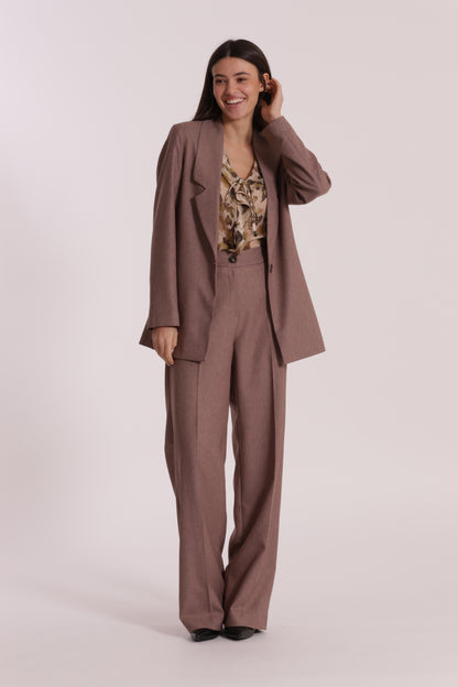 PANTALONE PALAZZO IN TESSUTO FIAMMATO