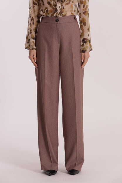 PANTALONE PALAZZO IN TESSUTO FIAMMATO