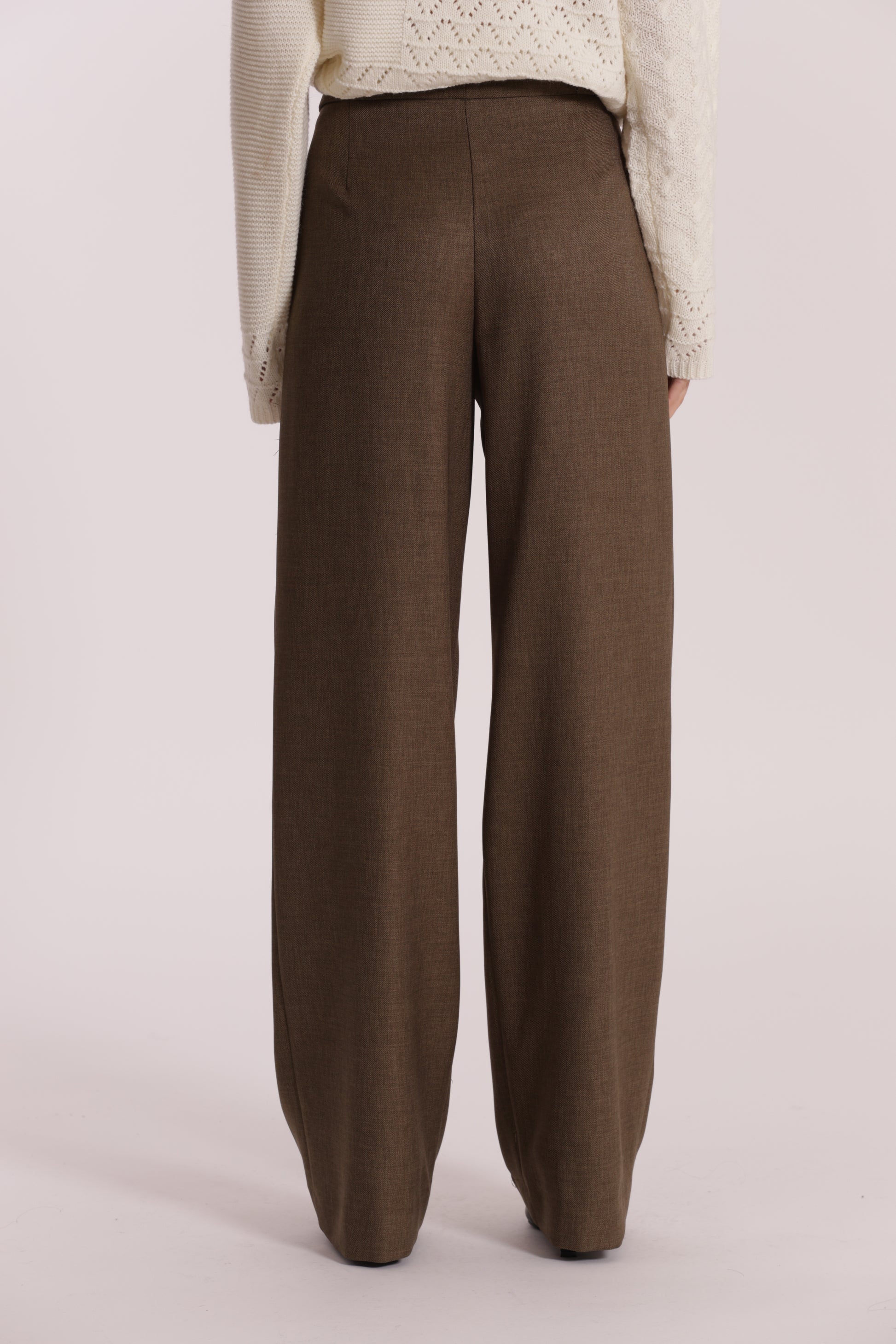 PANTALONE PALAZZO IN TESSUTO FIAMMATO