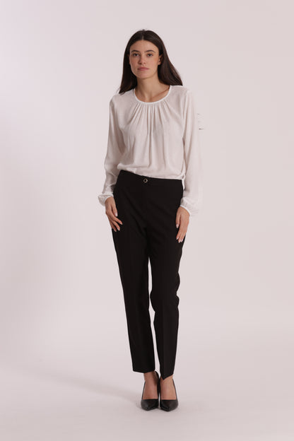 PANTALONE SIGARETTA IN TESSUTO TECNICO