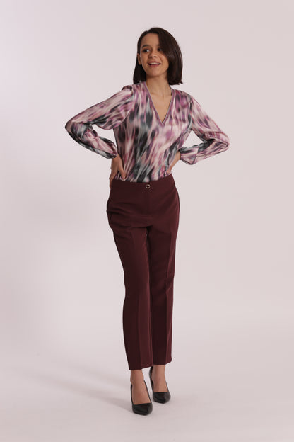 PANTALONE SIGARETTA IN TESSUTO TECNICO