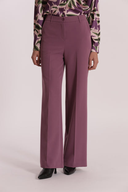 PANTALONE PALAZZO CON ELASTICO DIETRO IN TESSUTO TECNICO