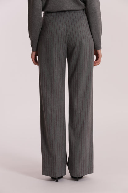 PANTALONE PALAZZO IN TESSUTO GESSATO