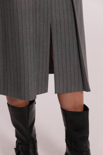 GONNA LONGUETTE IN TESSUTO GESSATO