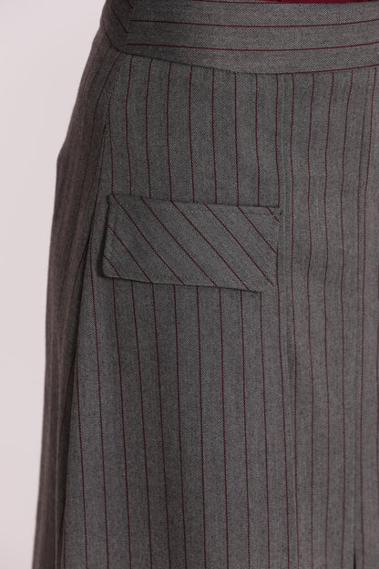 GONNA LONGUETTE IN TESSUTO GESSATO