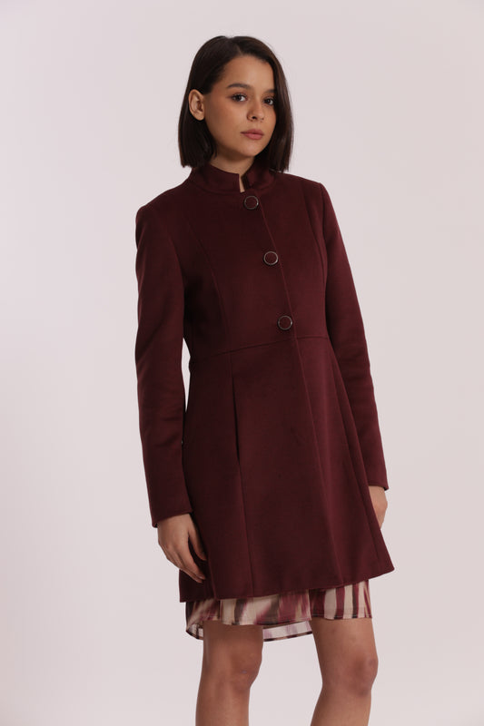 CAPPOTTO BARONETTO CON COLLO ALLA COREANA