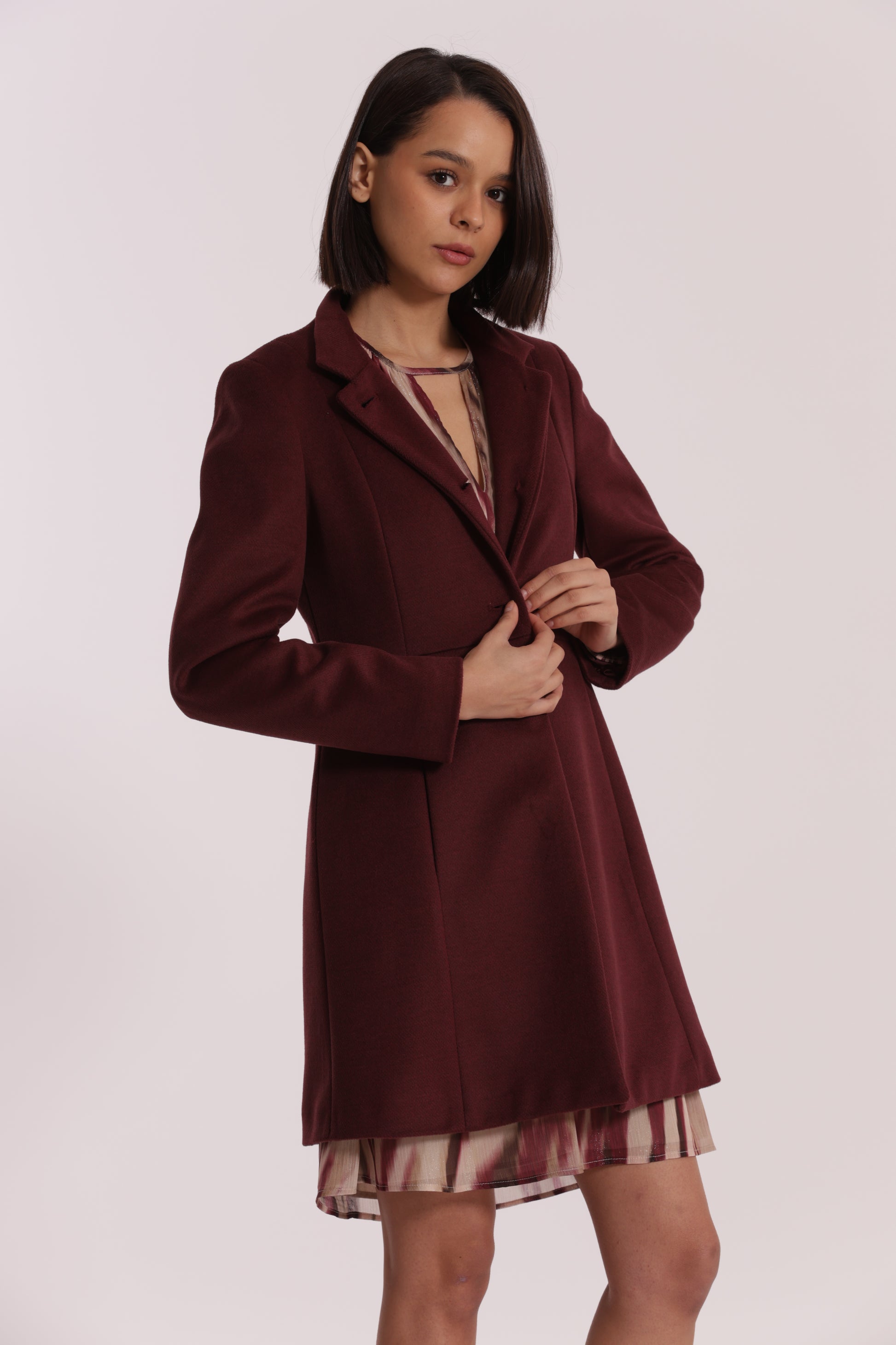 CAPPOTTO BARONETTO CON COLLO ALLA COREANA