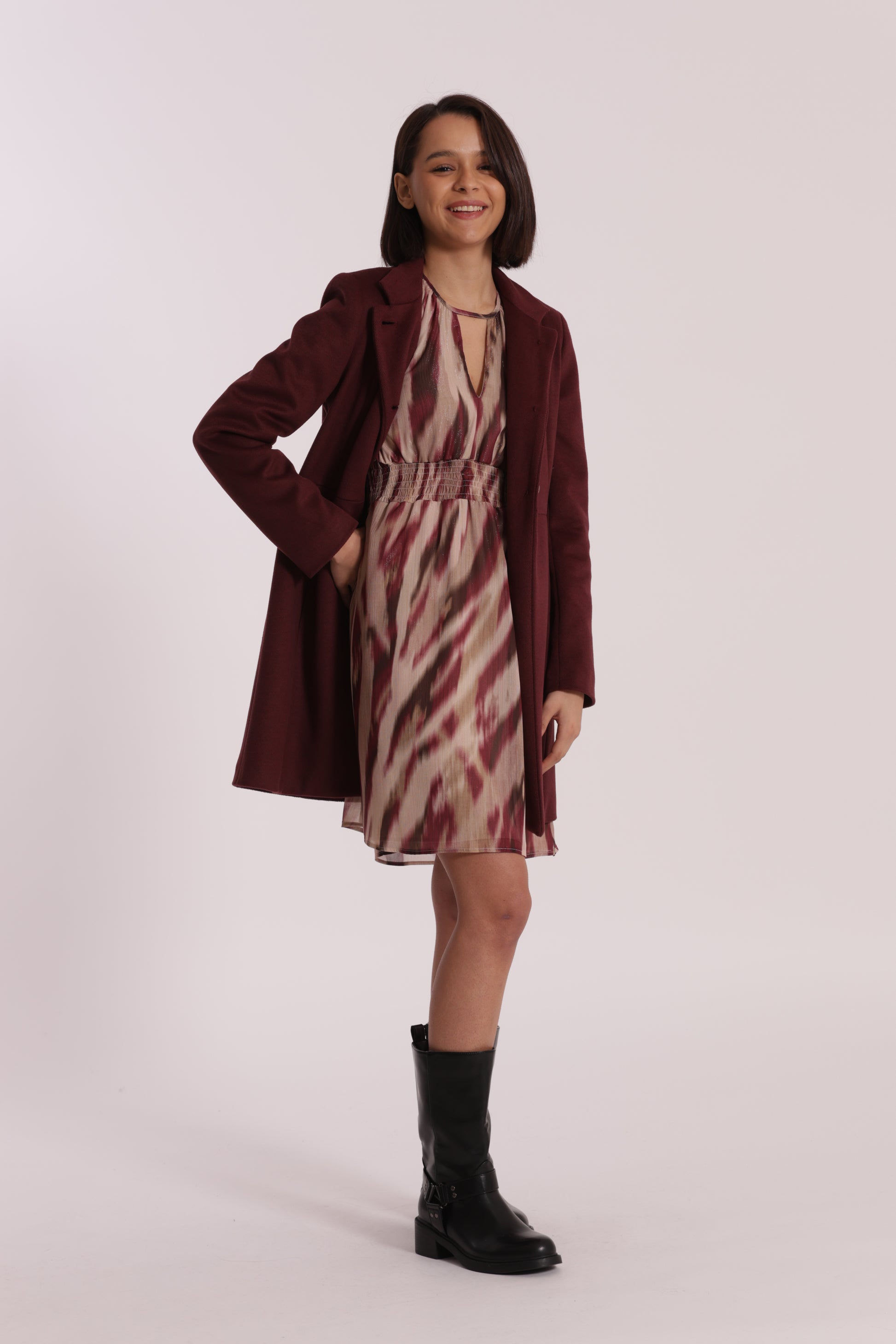 CAPPOTTO BARONETTO CON COLLO ALLA COREANA
