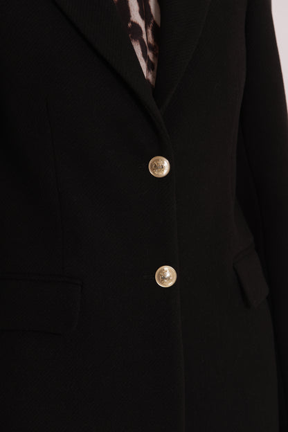 CAPPOTTO LUNGO TESSUTO DIAGONALE
