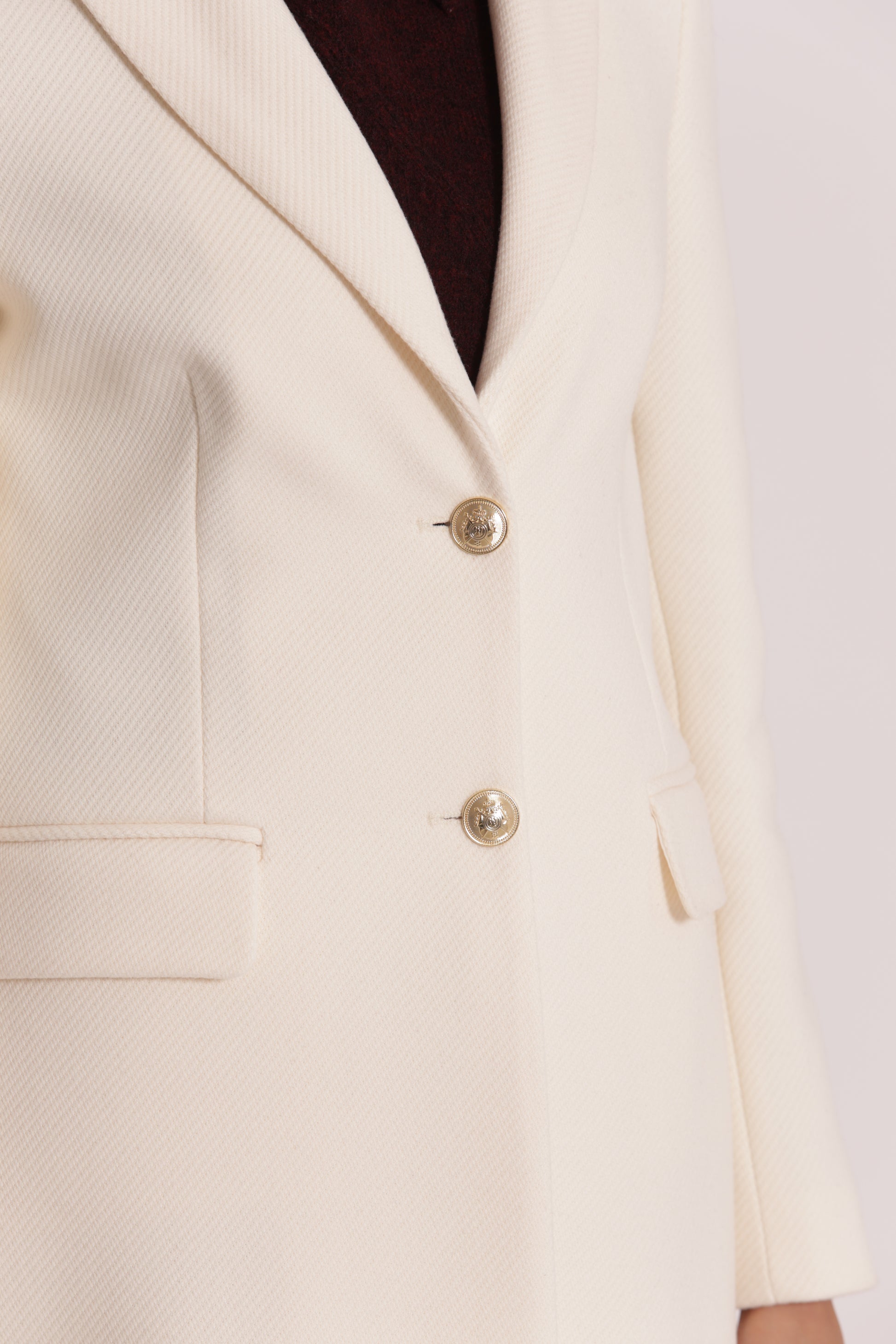 CAPPOTTO LUNGO TESSUTO DIAGONALE