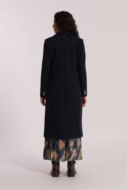 CAPPOTTO LUNGO TESSUTO DIAGONALE