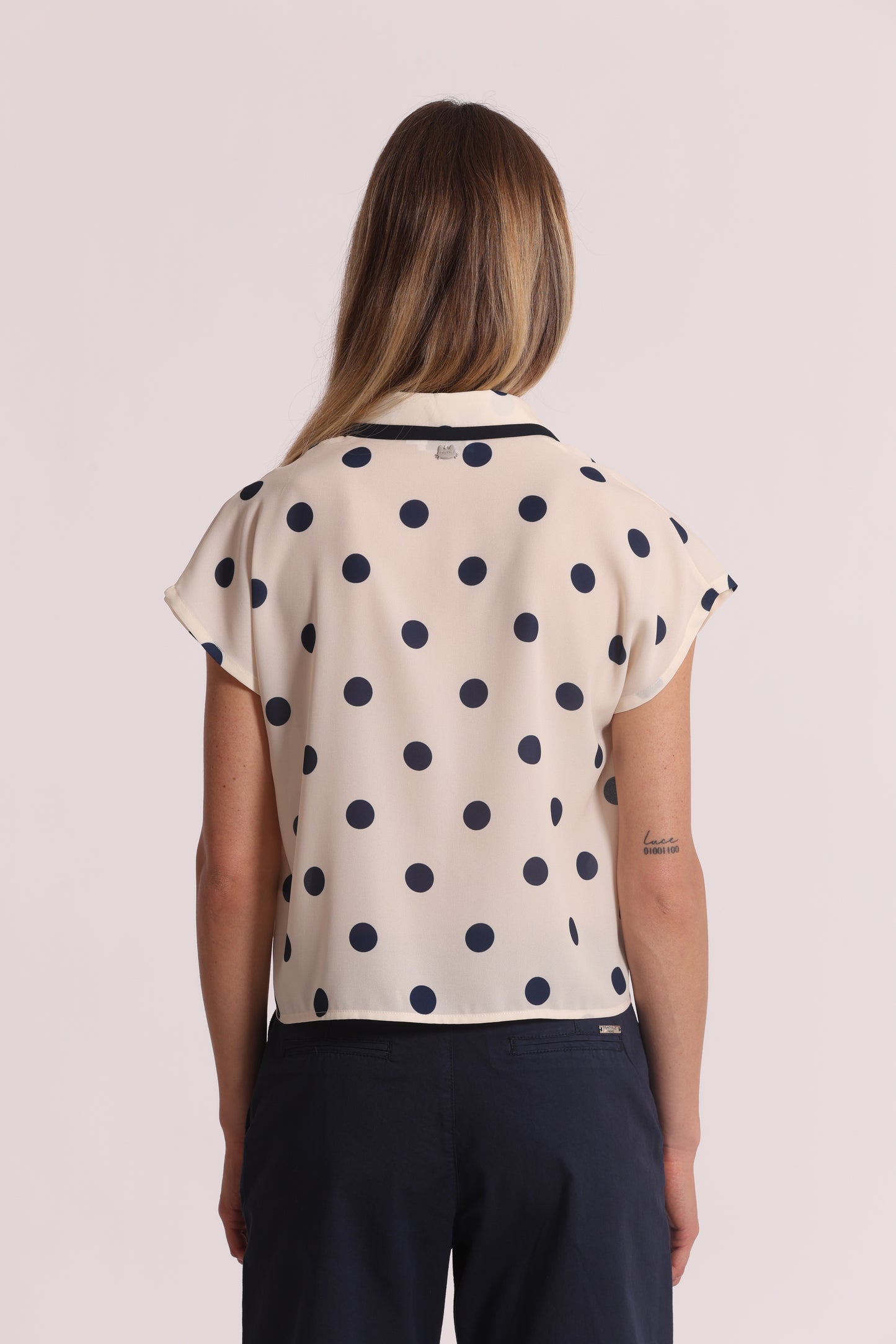 CAMICIA A MANICHE CORTE FANTASIA POIS