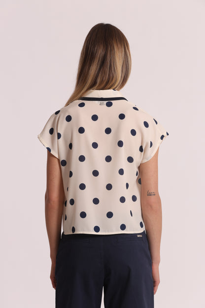 CAMICIA A MANICHE CORTE FANTASIA POIS