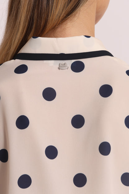 CAMICIA A MANICHE CORTE FANTASIA POIS