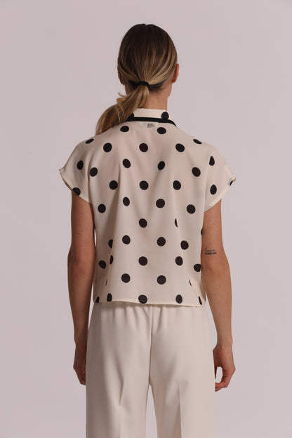 CAMICIA A MANICHE CORTE FANTASIA POIS