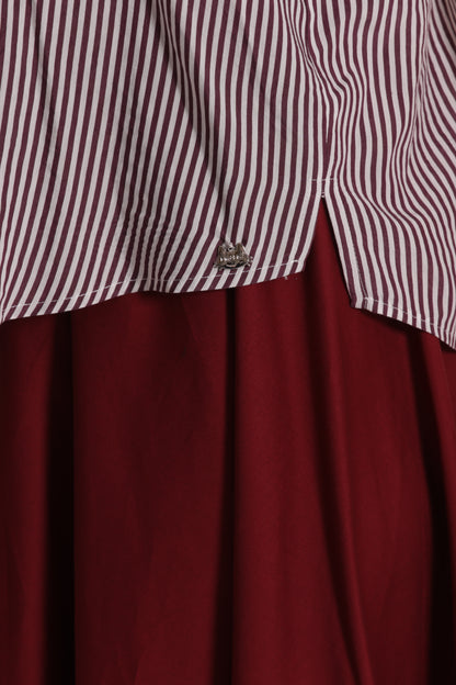 BLUSA CON MANICHE A PALLONCINO A RIGHE