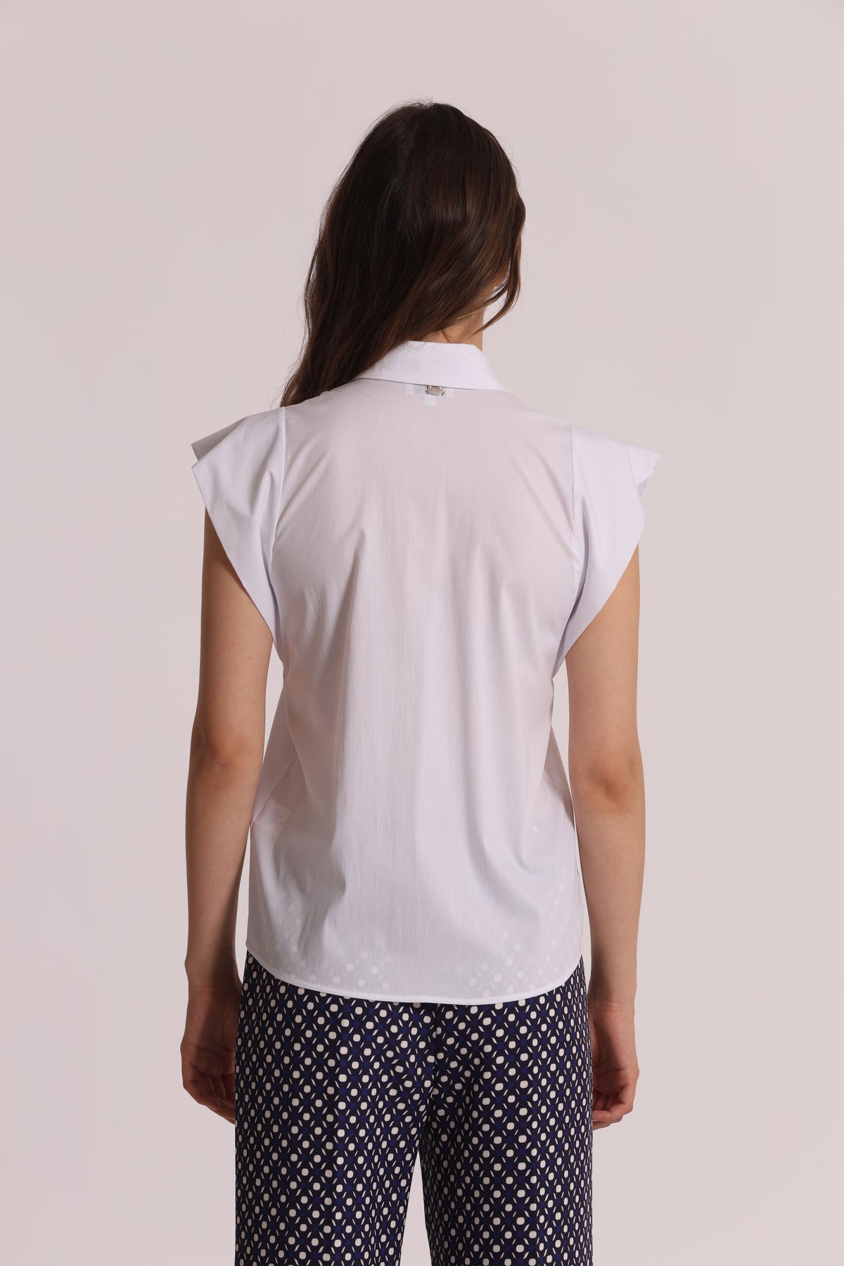CAMICIA IN COTONE CON MANICA ALETTA