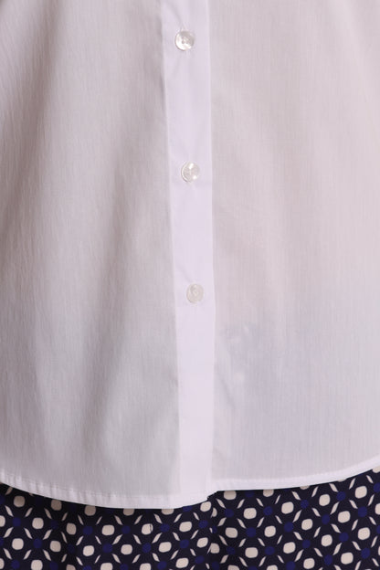 CAMICIA IN COTONE CON MANICA ALETTA
