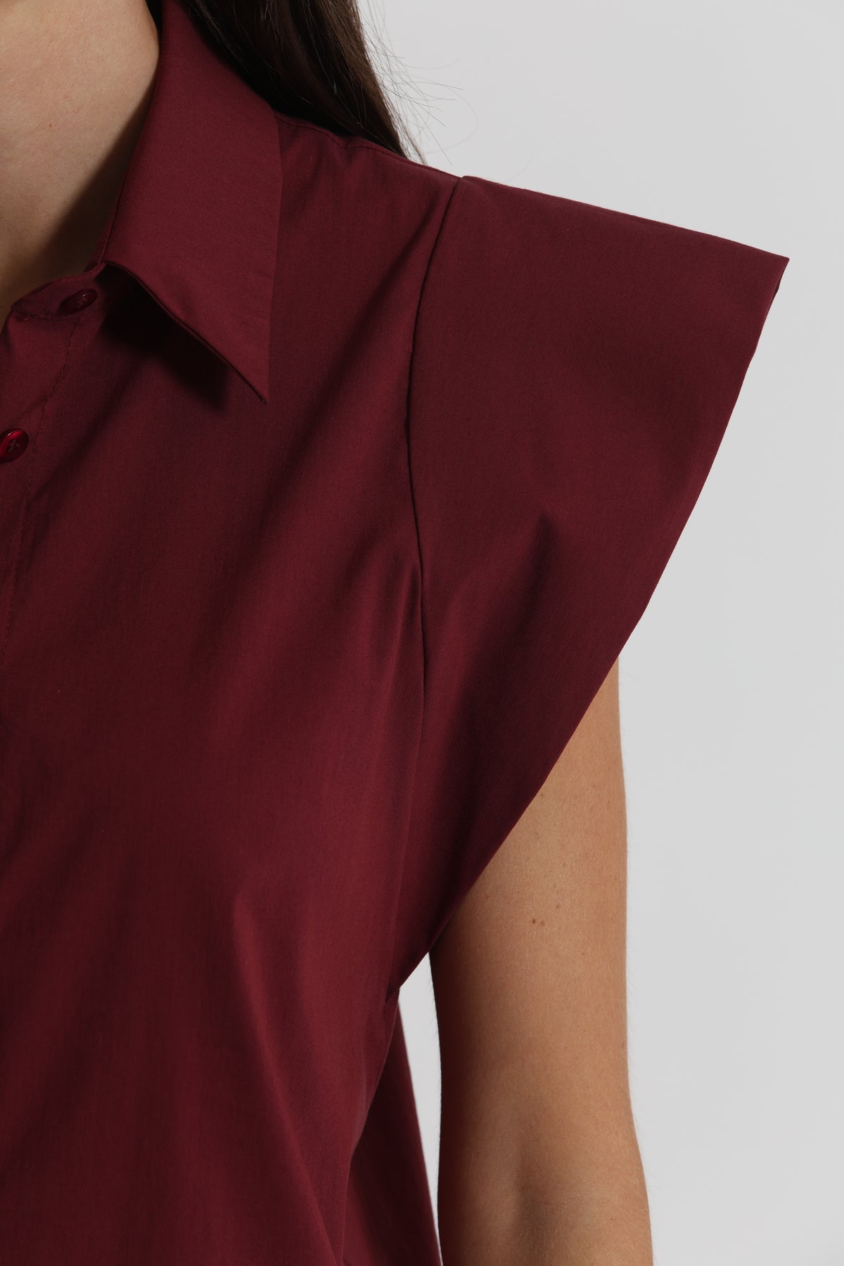 CAMICIA IN COTONE CON MANICA ALETTA