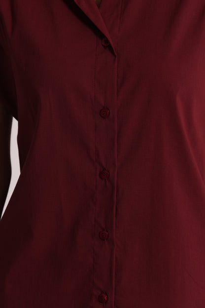 CAMICIA IN COTONE CON MANICA ALETTA