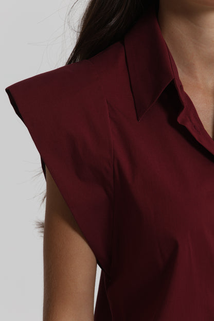 CAMICIA IN COTONE CON MANICA ALETTA