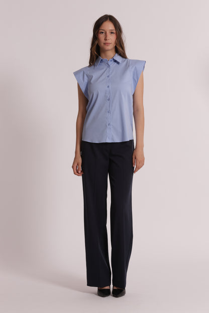 CAMICIA IN COTONE CON MANICA ALETTA