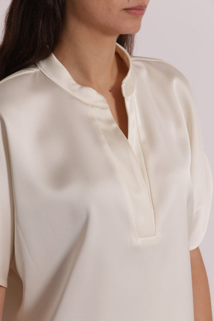 BLUSA MEZZE MANICHE A TULIPANO