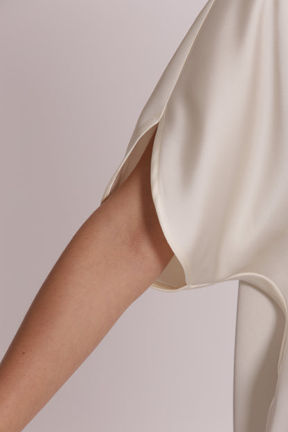 BLUSA MEZZE MANICHE A TULIPANO