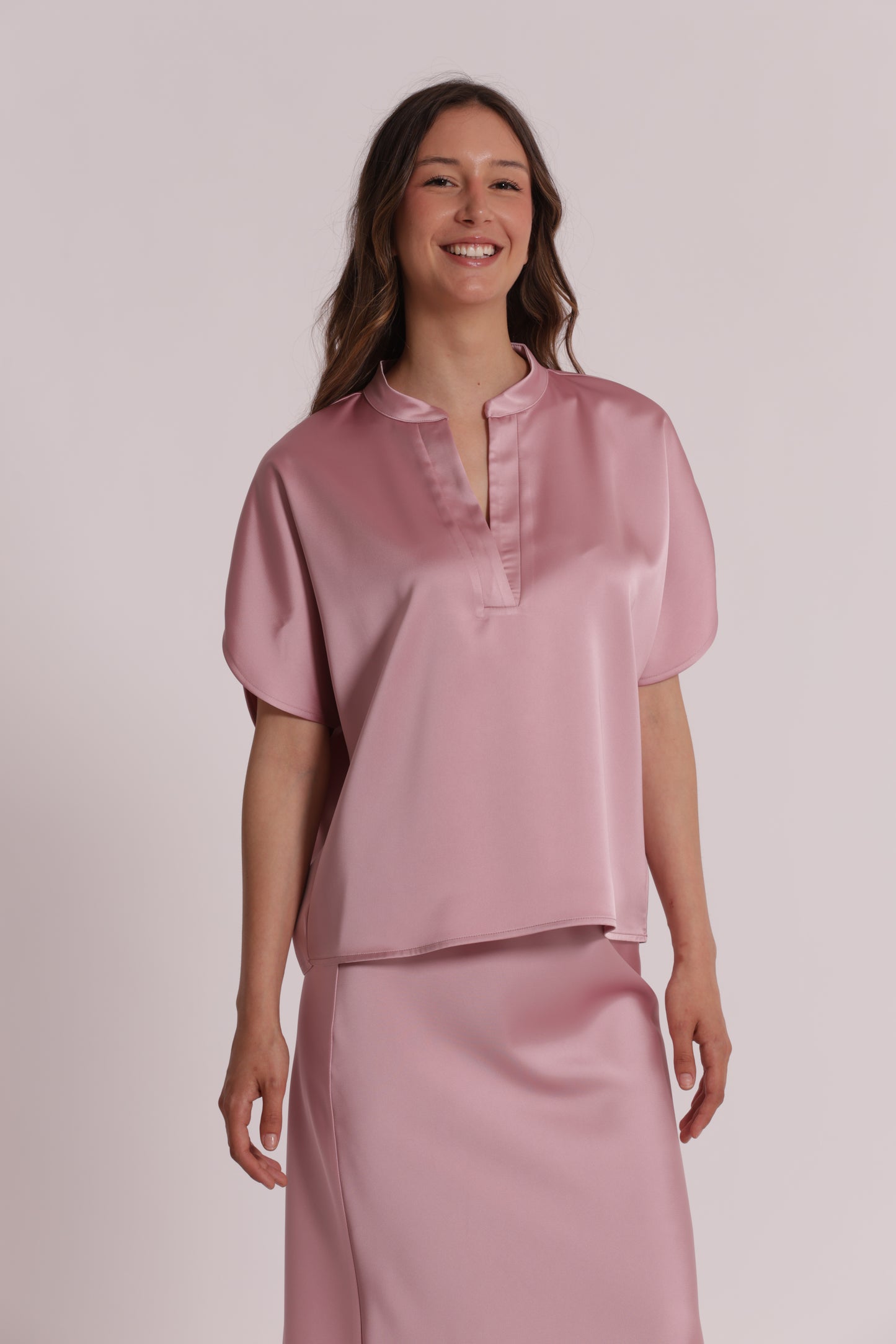 BLUSA MEZZE MANICHE A TULIPANO