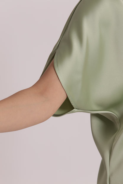 BLUSA MEZZE MANICHE A TULIPANO