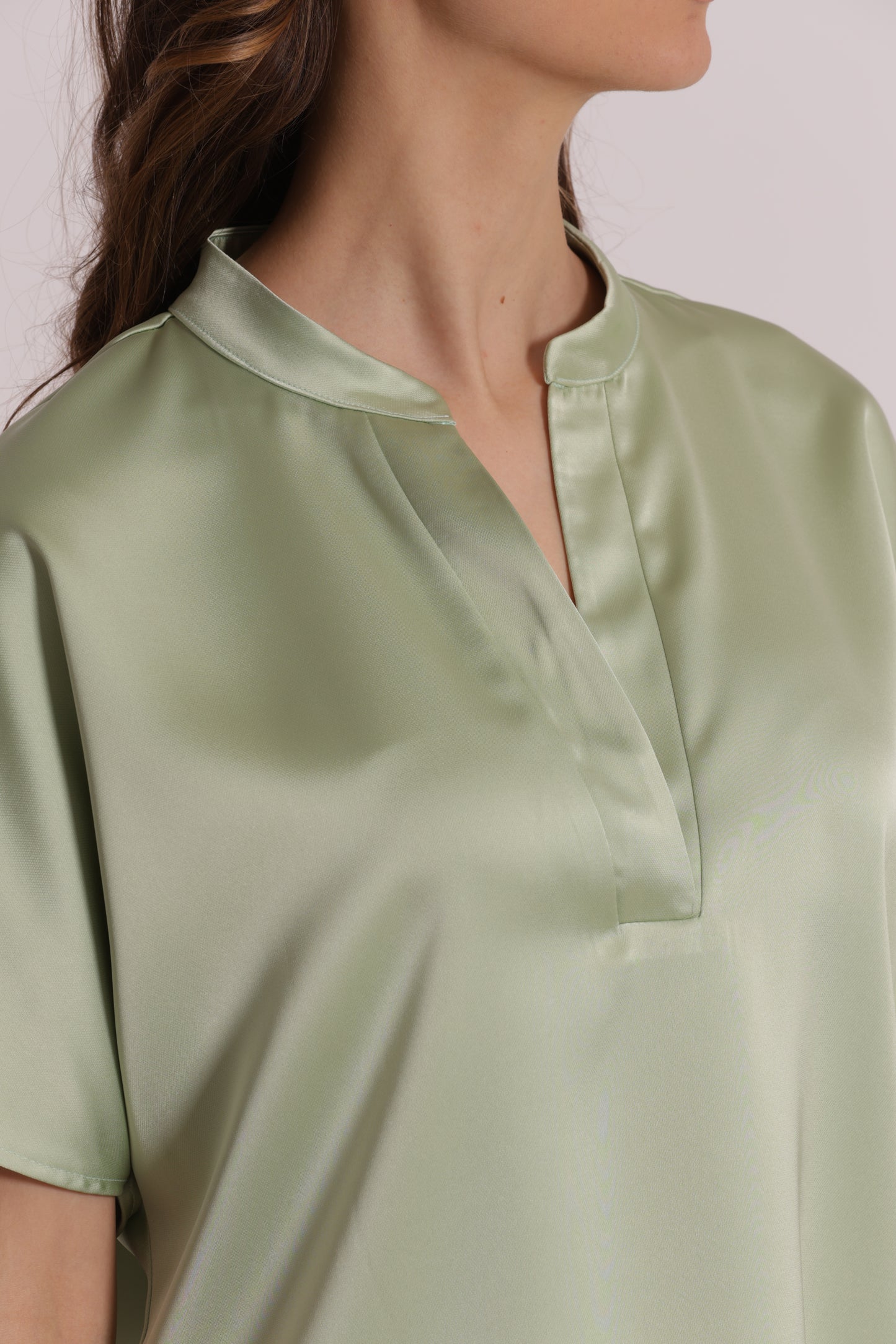 BLUSA MEZZE MANICHE A TULIPANO