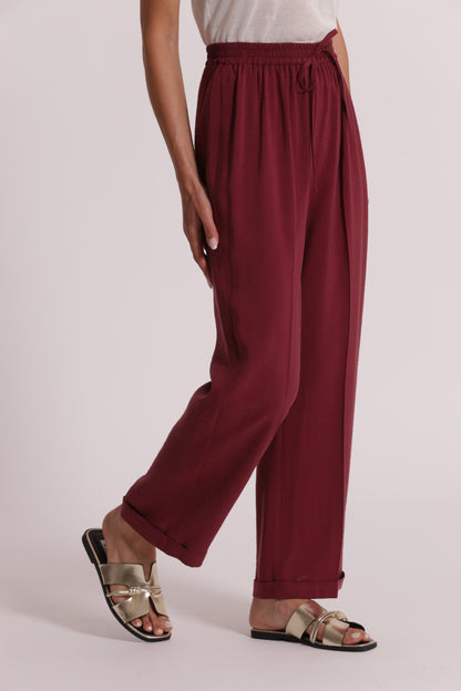 PANTALONE JOGGER IN MODAL CUPRO