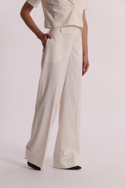 PANTALONE PALAZZO GESSATO