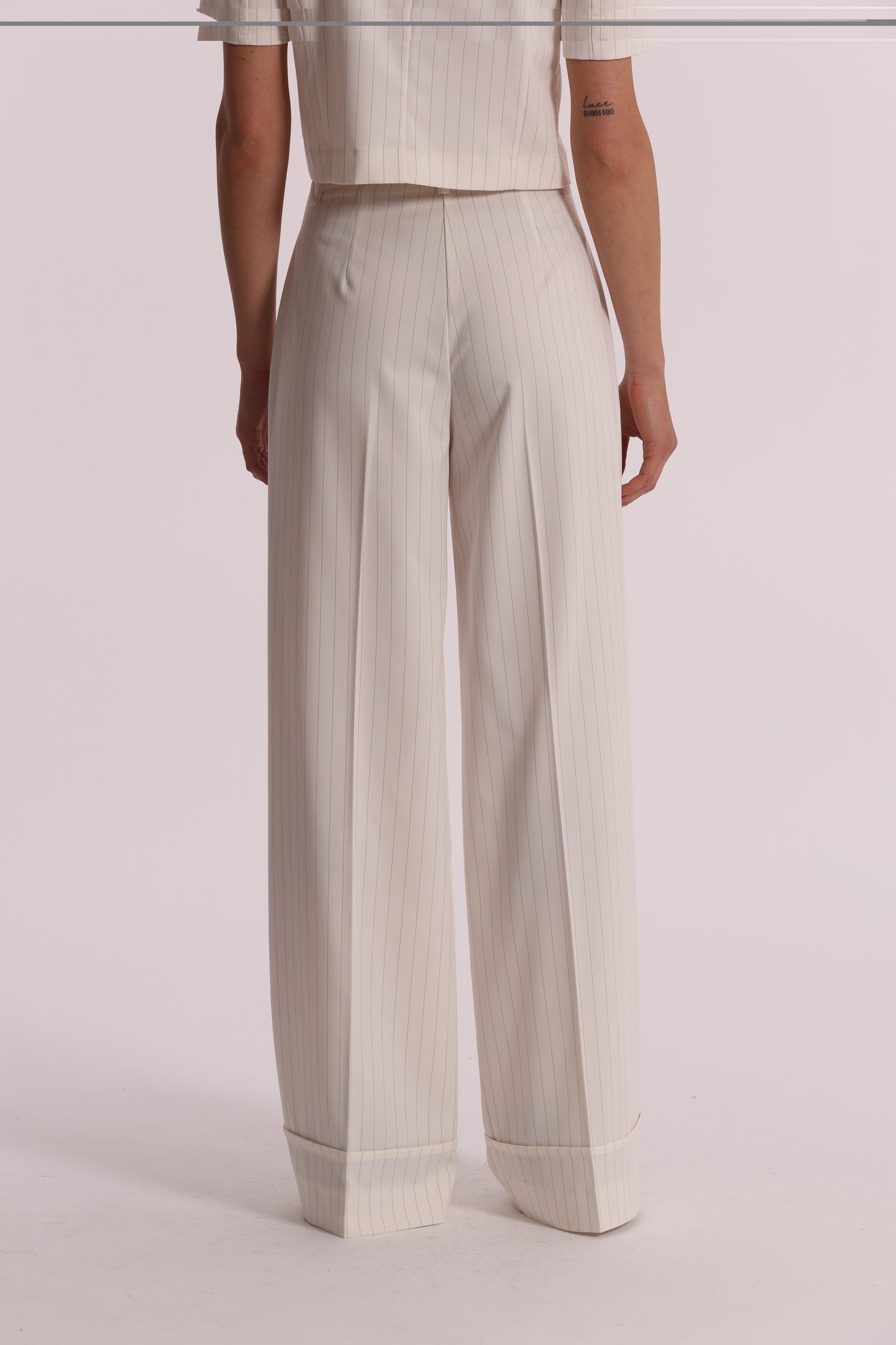 PANTALONE PALAZZO GESSATO