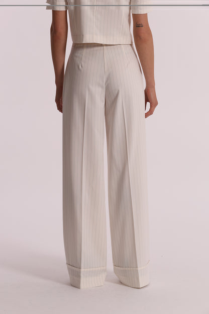 PANTALONE PALAZZO GESSATO