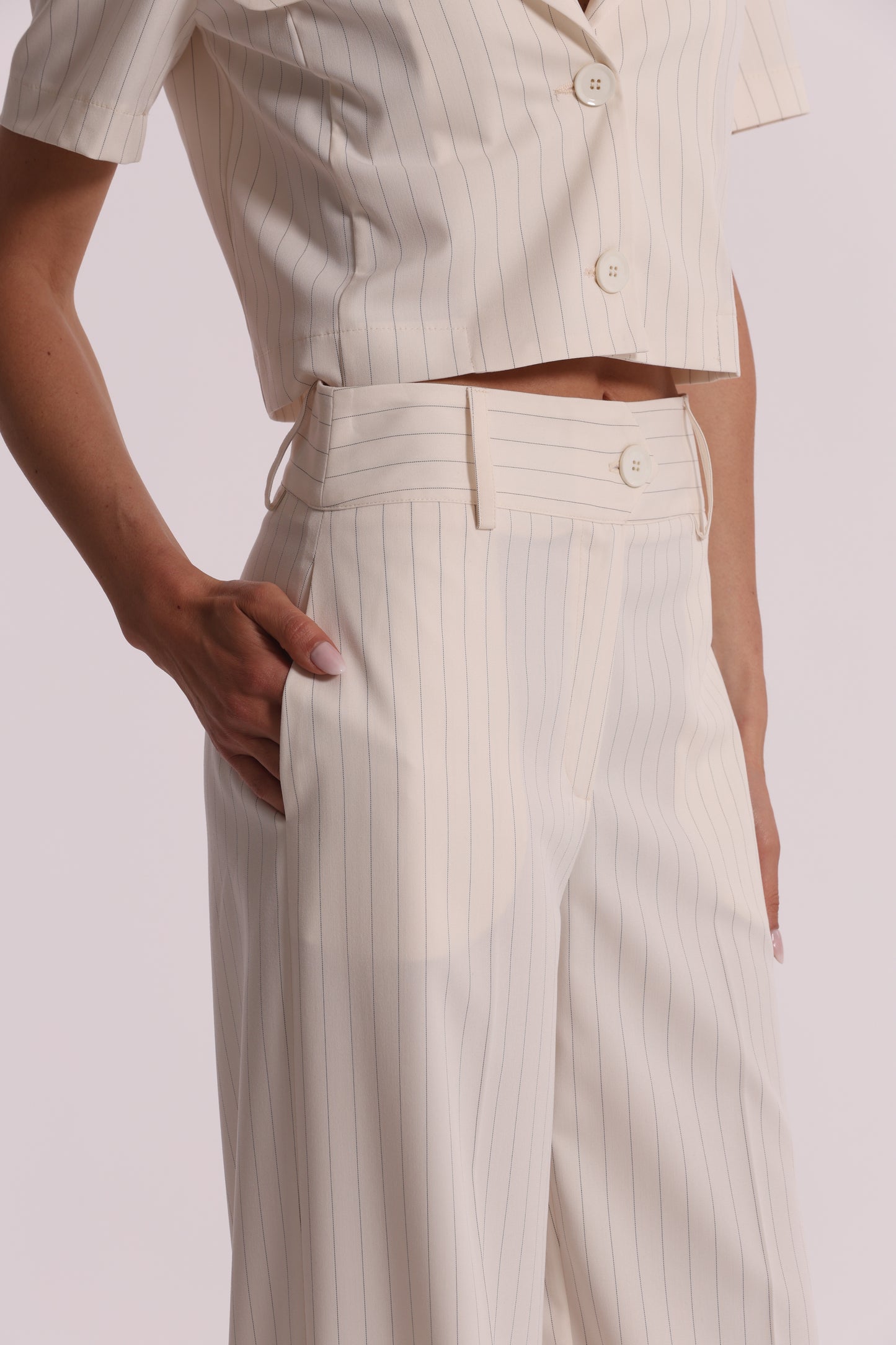 PANTALONE PALAZZO GESSATO