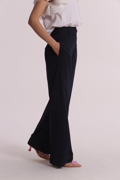 PANTALONE PALAZZO GESSATO