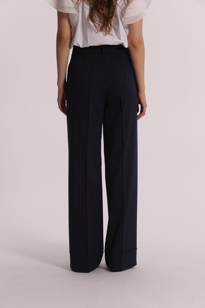 PANTALONE PALAZZO GESSATO