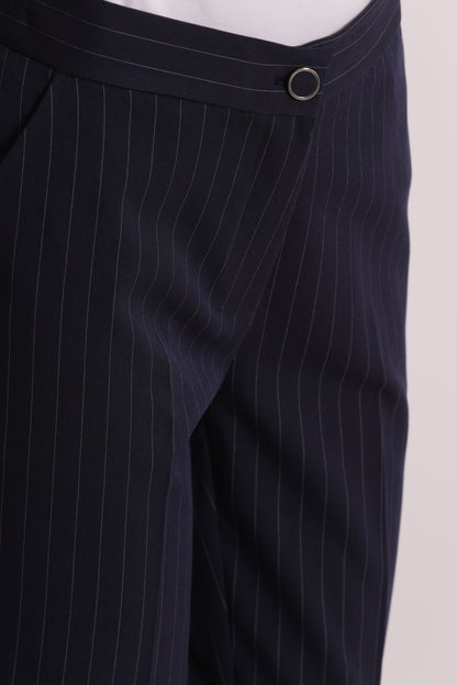 PANTALONE SIGARETTA CON ELASTICO DIETRO GESSATO
