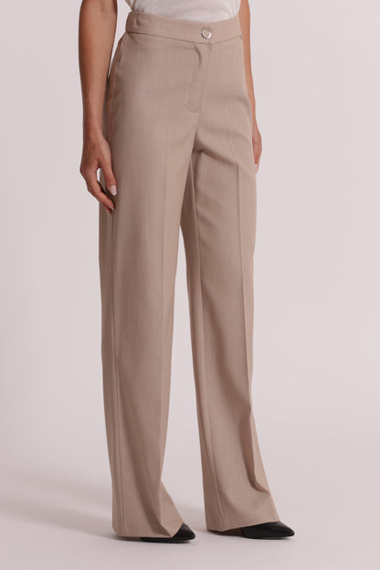 PANTALONE PALAZZO CON ELASTICO DIETRO IN MANOFREDDA