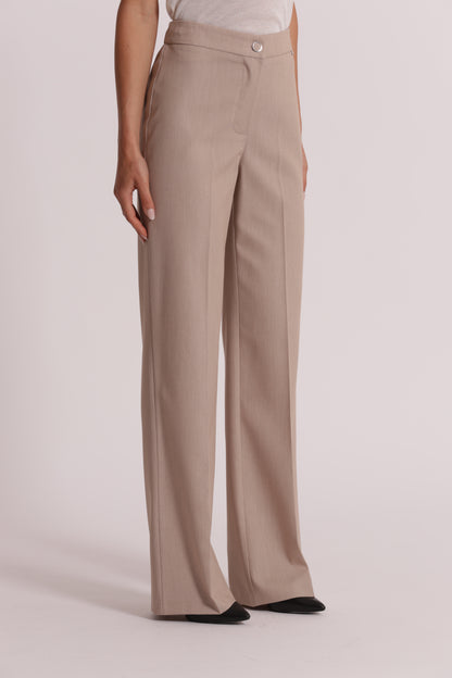PANTALONE PALAZZO CON ELASTICO DIETRO IN MANOFREDDA